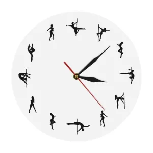 Horloge Murale Originale Pole dance