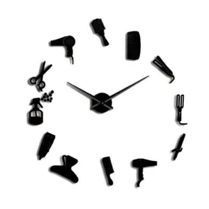 Horloge Murale Stickers Barbier