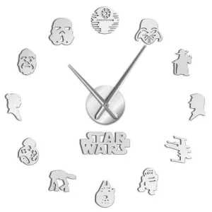 Horloge Murale Stickers Star Wars