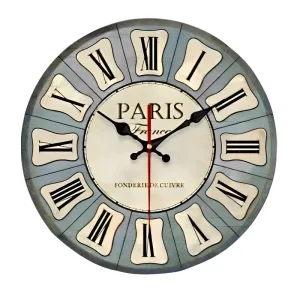 Horloge murale vintage paris