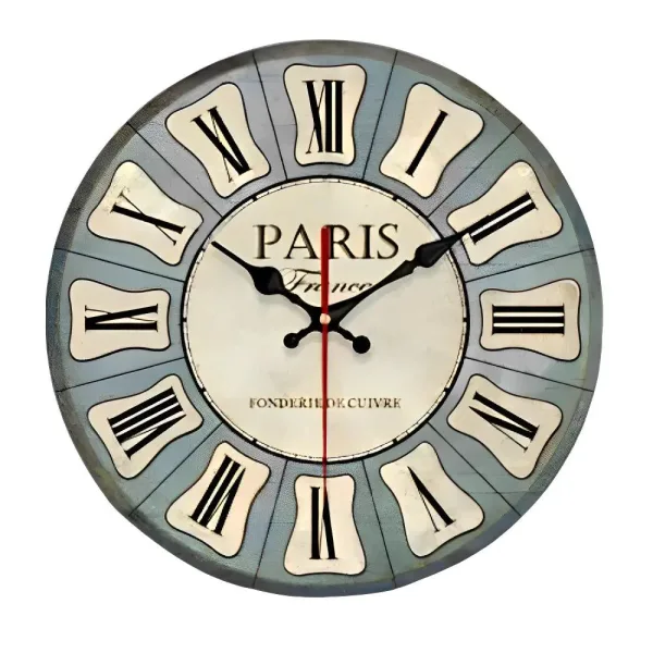 Horloge murale vintage paris