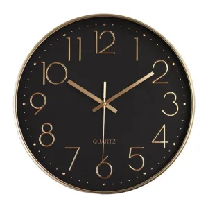 Horloge noir et or