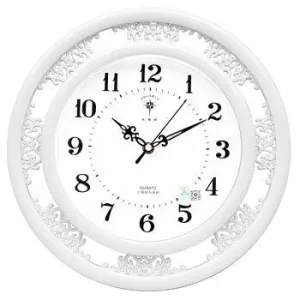 Horloge Vintage Blanche Flocon