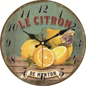 Horloge Vintage Citron