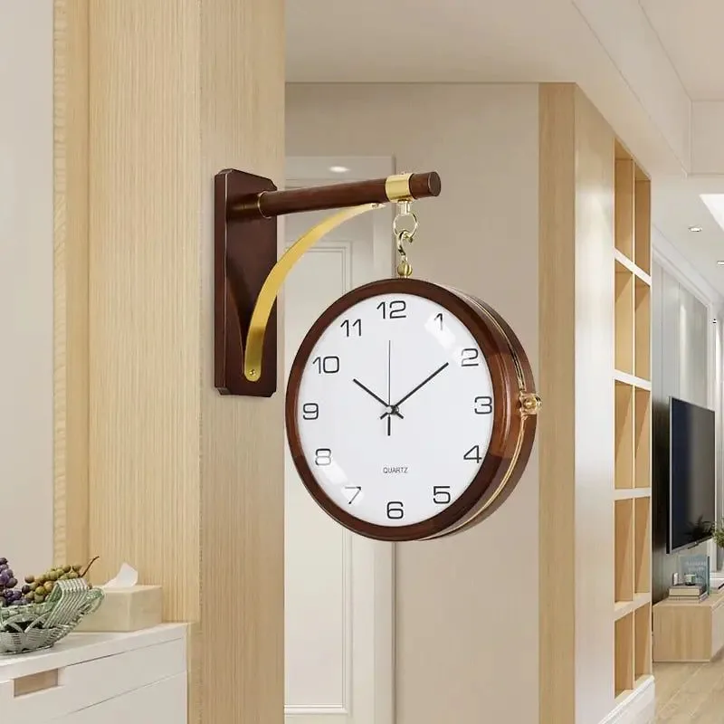 horloge vintage double face décoration intérieure
