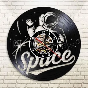 horloge vinyle astronaute