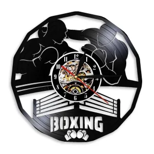 horloge vinyle boxe