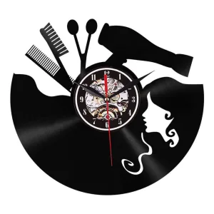 horloge vinyle fille