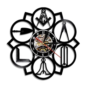 horloge vinyle franc macon
