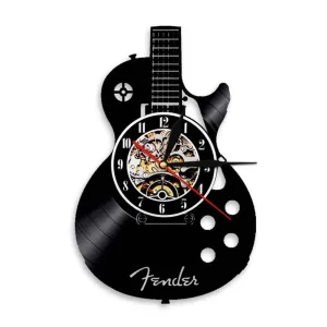 horloge vinyle guitare