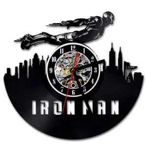 horloge vinyle iron man