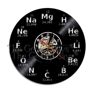 horloge vinyle science