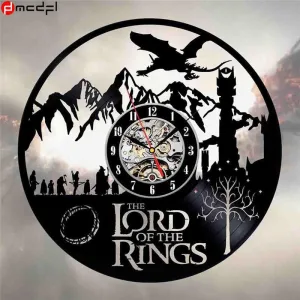 horloge vinyle seigneur des anneaux