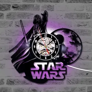 horloge vinyle star wars dark vador