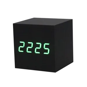 Réveil Matin Cube Noir