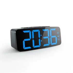 Réveil Matin LED Bleu